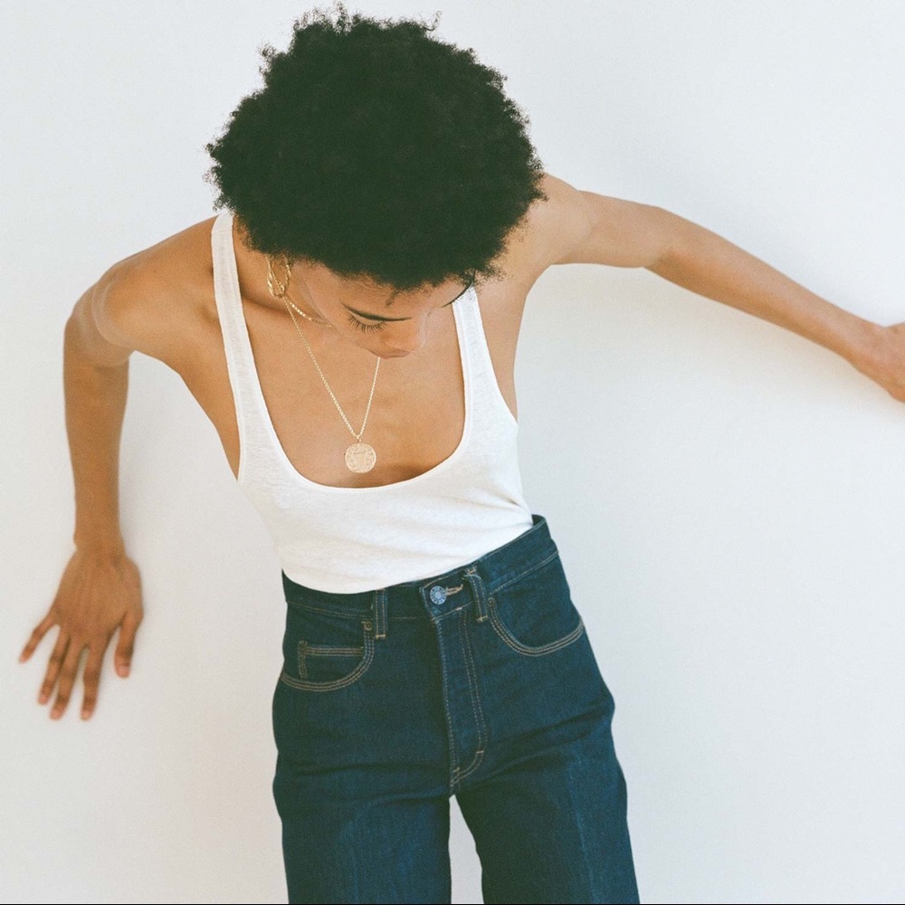 Kindred Black The Racerback Tank in White XS